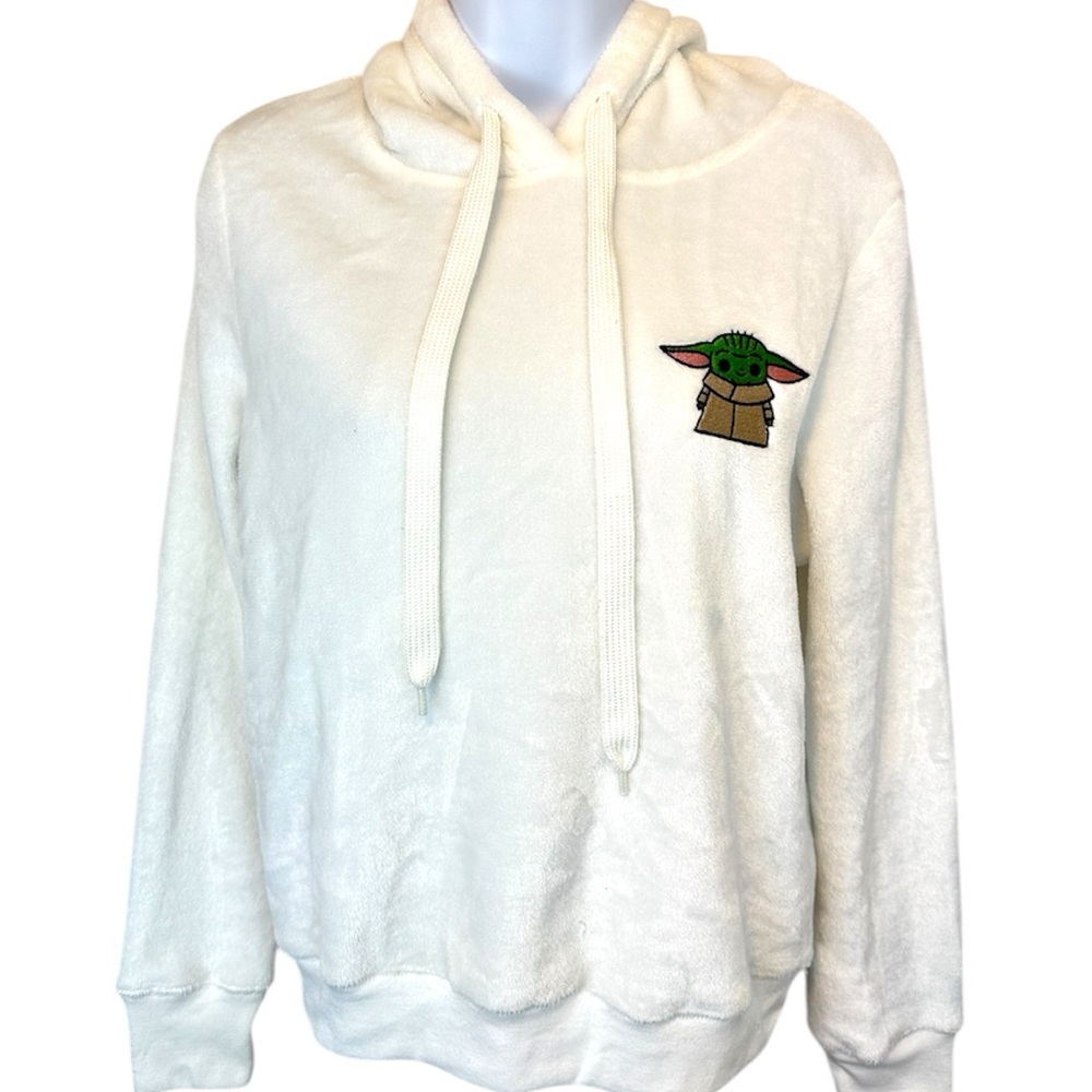 Star Wars Grogu Baby Yoda Women’s Hoodie Sweatshirt Size Medium Embroidered